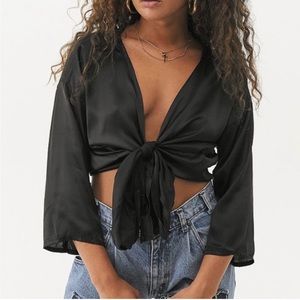 Brand new without tags Urban Outfitters Satin tie top